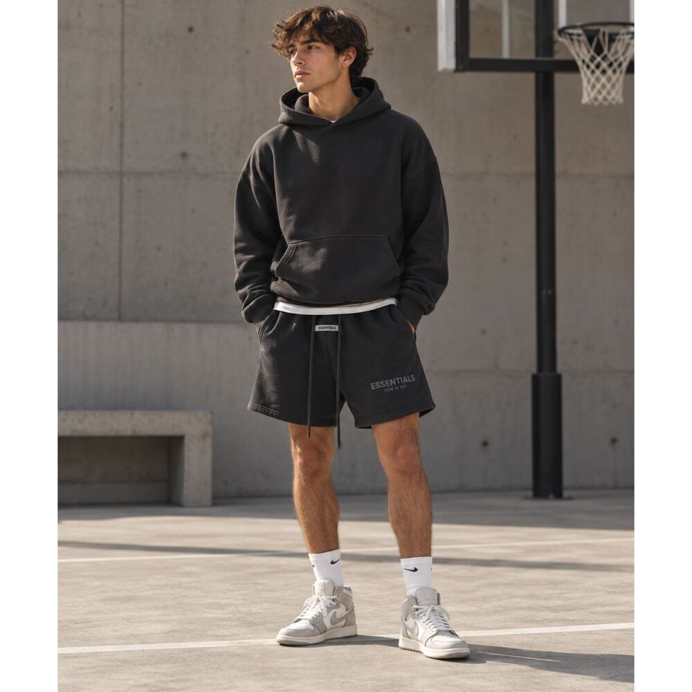 Fear Of God Essentials Black Gym Basketball Shorts  Mens Size XS